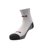 Compression Medium Cut Socks - WHT/GRY - Image 2