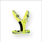 LED REFLECTIVE VEST WITH PHONE STORAGE POUCH